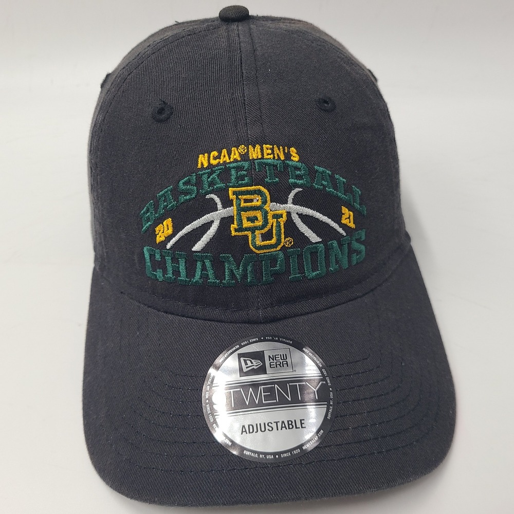 Baylor Bears Hat‎ Strapback New Era 9Twenty Black NCAA 2021 Basketball Champions